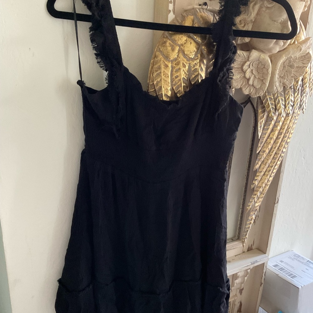 Papermoon Black Textured Dress Size L